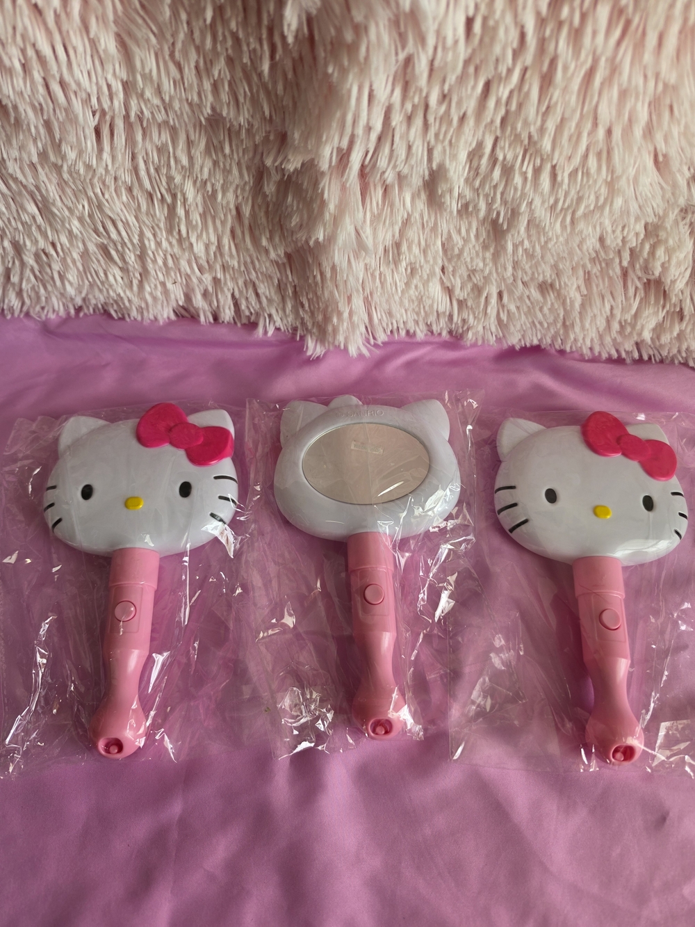 Hello Kitty Pink and White Light-Up Kids Hand Mirror